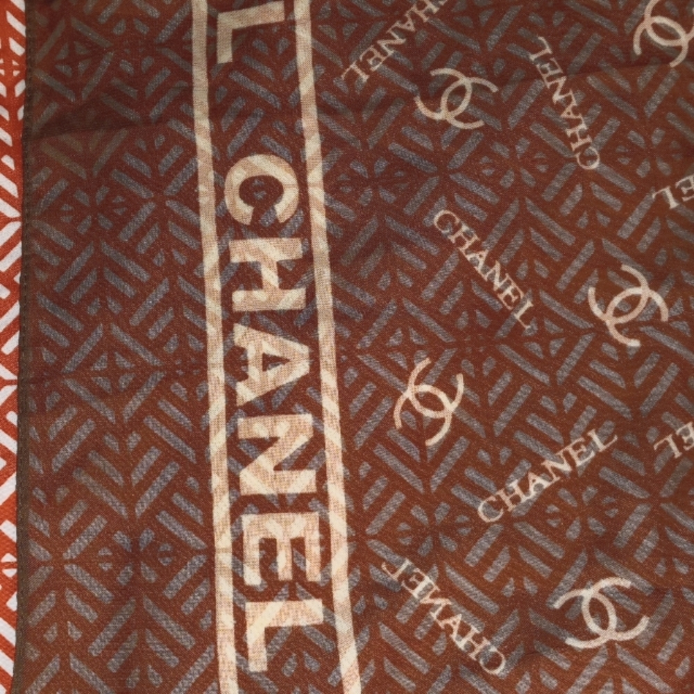 Chanel silk head wrap